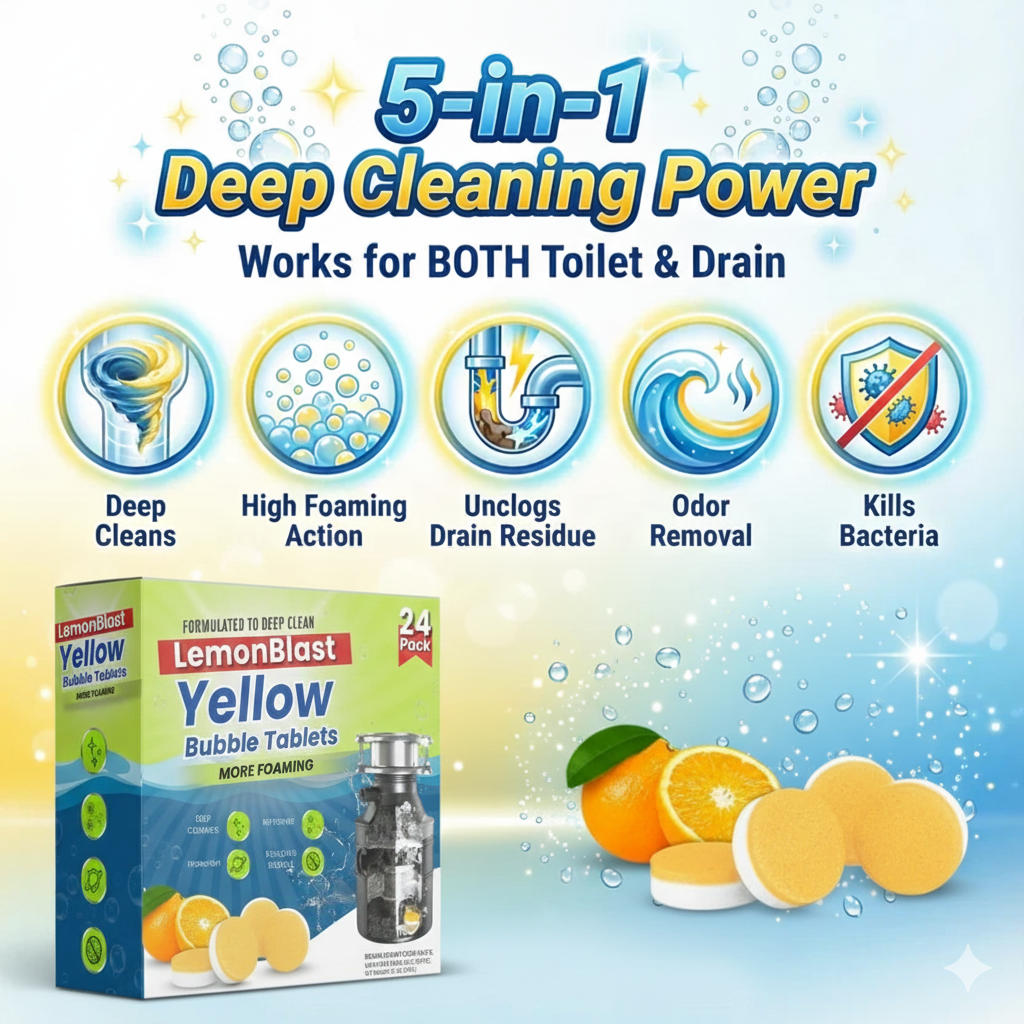 LemonBlast Yellow Bubble Tablets (24pc)