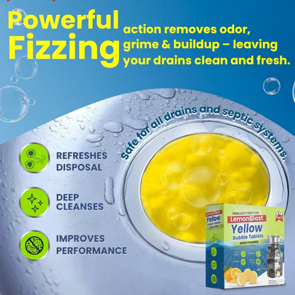 LemonBlast Yellow Bubble Tablets (24pc)